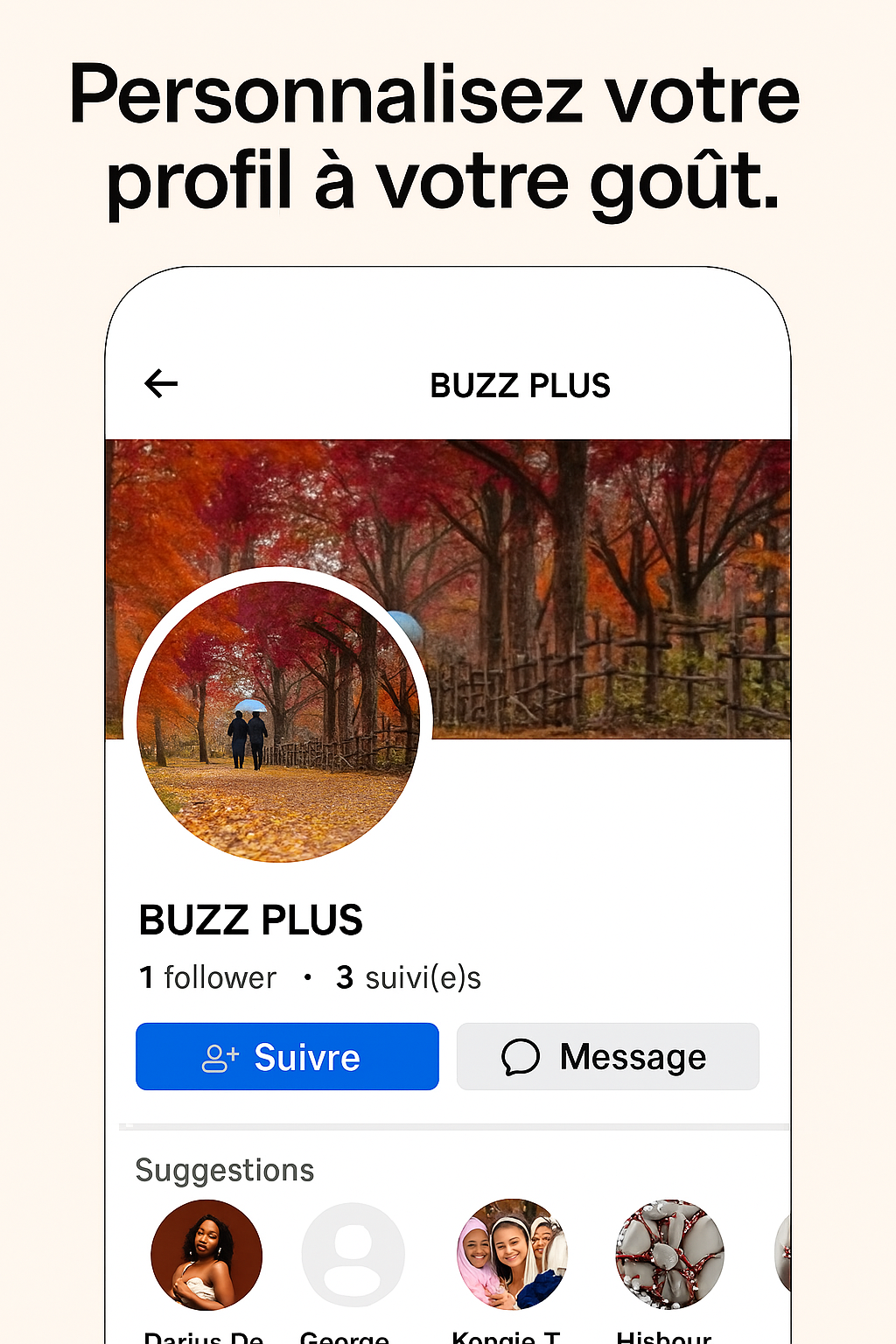 Page profil
